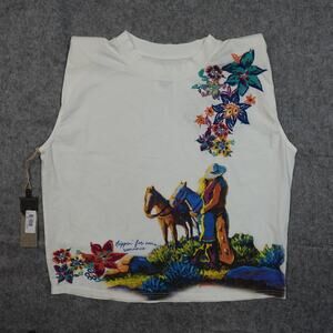 Double D Ranch Top Womens XS NWT Stoppin' for Some Romance Western Embroidered